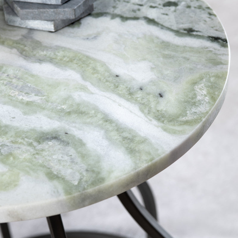 Aiden Green/Black Accent Table - Ornate Home