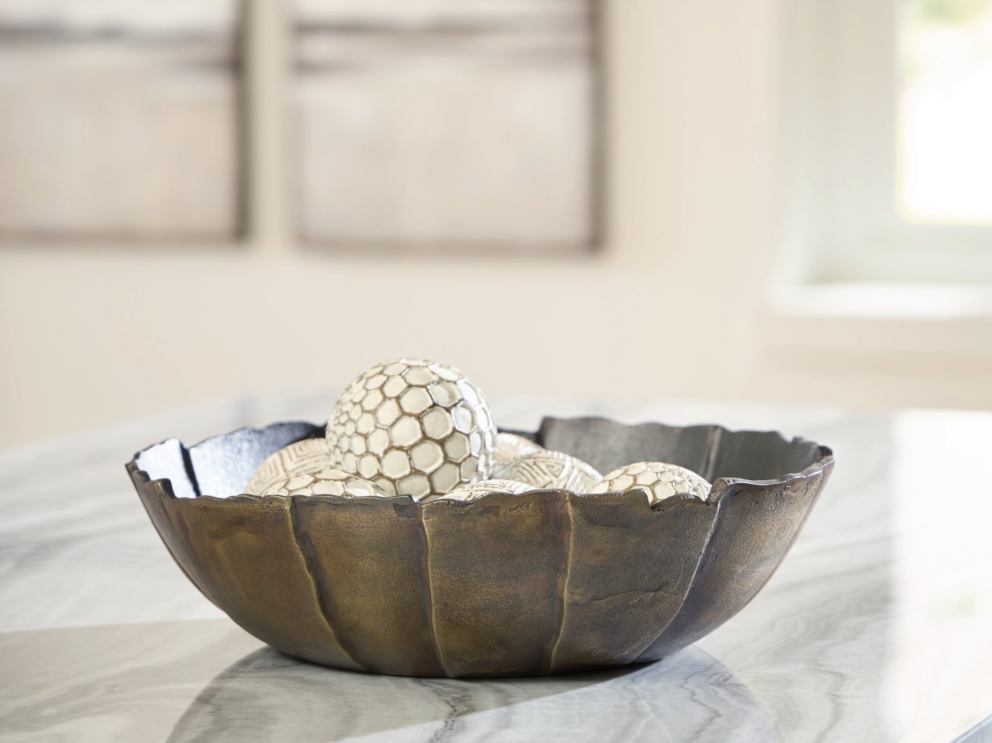 Aidman Black/Antique Gold Bowl- Viva Furn