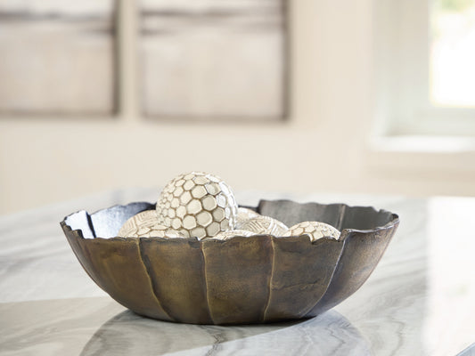 Aidman Black/Antique Gold Bowl- Viva Furn