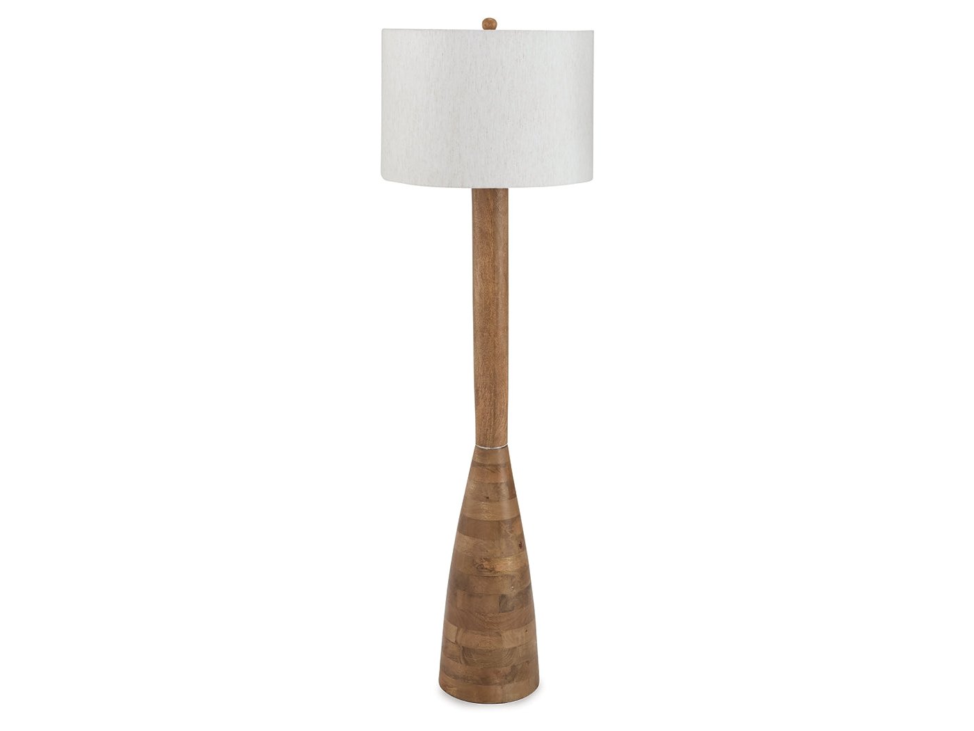 Ailsa Natural Brown Wood Floor Lamp (1/CN)- Viva Furn