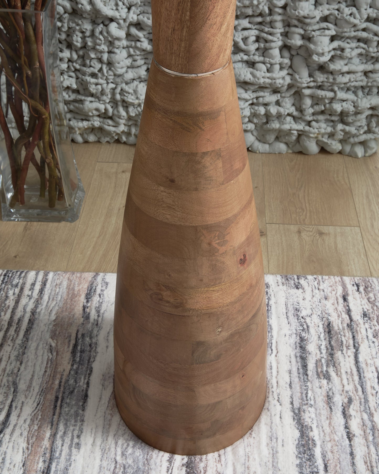 Ailsa Natural Brown Wood Floor Lamp (1/CN)- Viva Furn