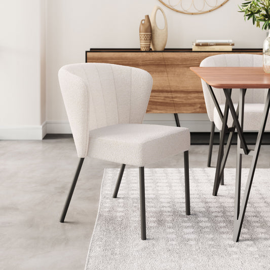 Aimee Cream Dining Chair (Set of 2) - Ornate Home
