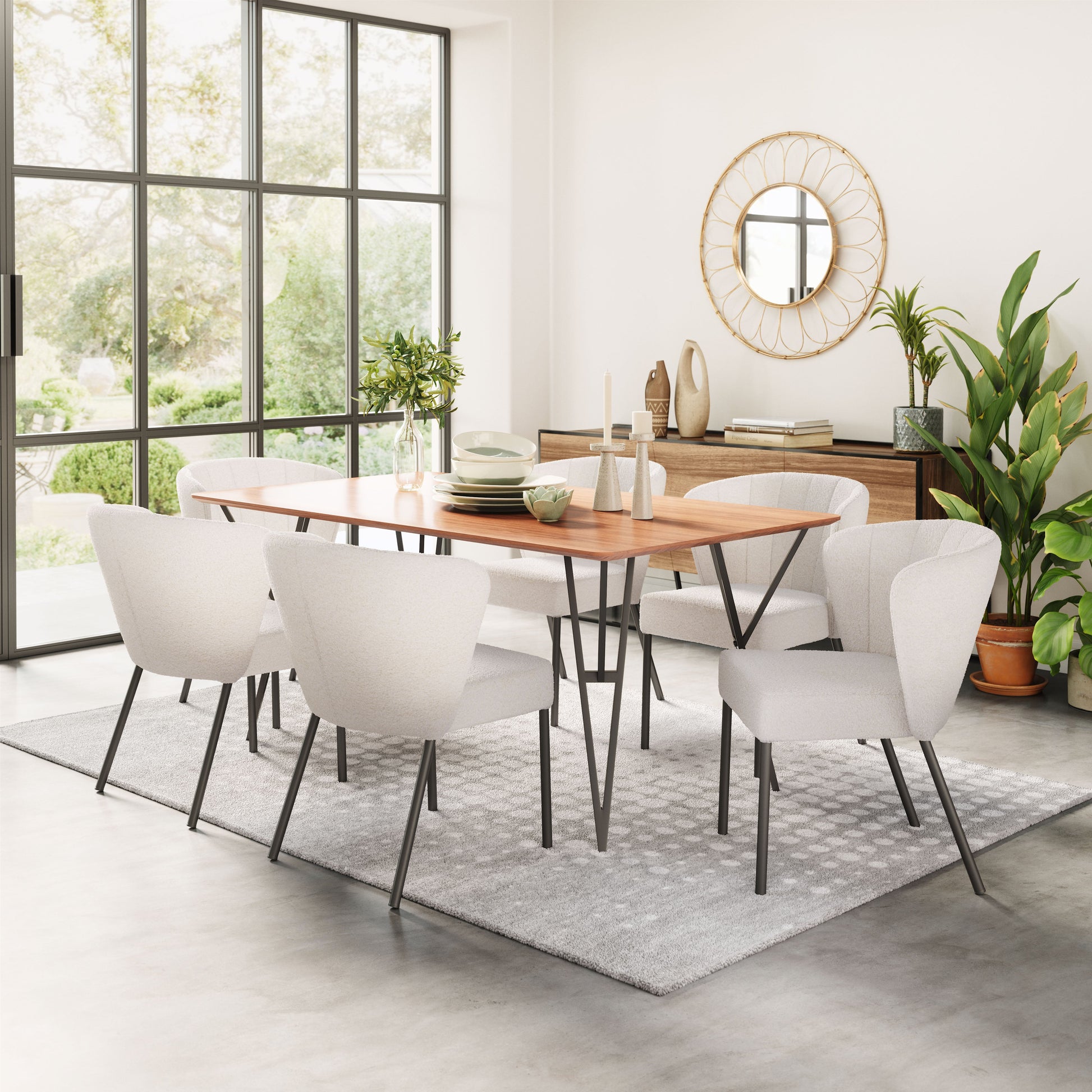 Aimee Cream Dining Chair (Set of 2) - Ornate Home