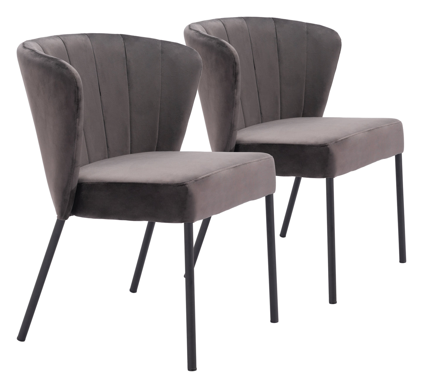 Aimee Gray Dining Chair (Set of 2) - Ornate Home