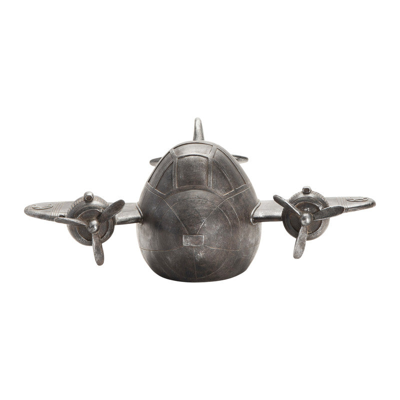 Airplane Grey Statue - Ornate Home