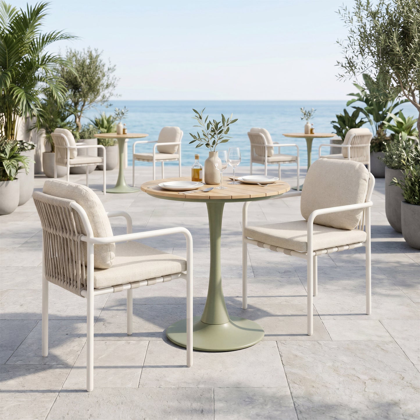 Aite Beige Outdoor Dining Chair (Set of 2) - Ornate Home