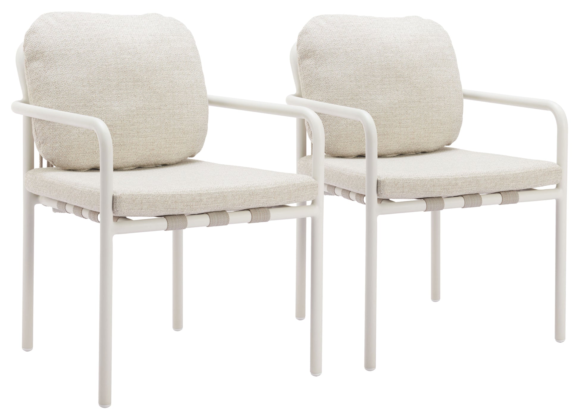Aite Beige Outdoor Dining Chair (Set of 2) - Ornate Home