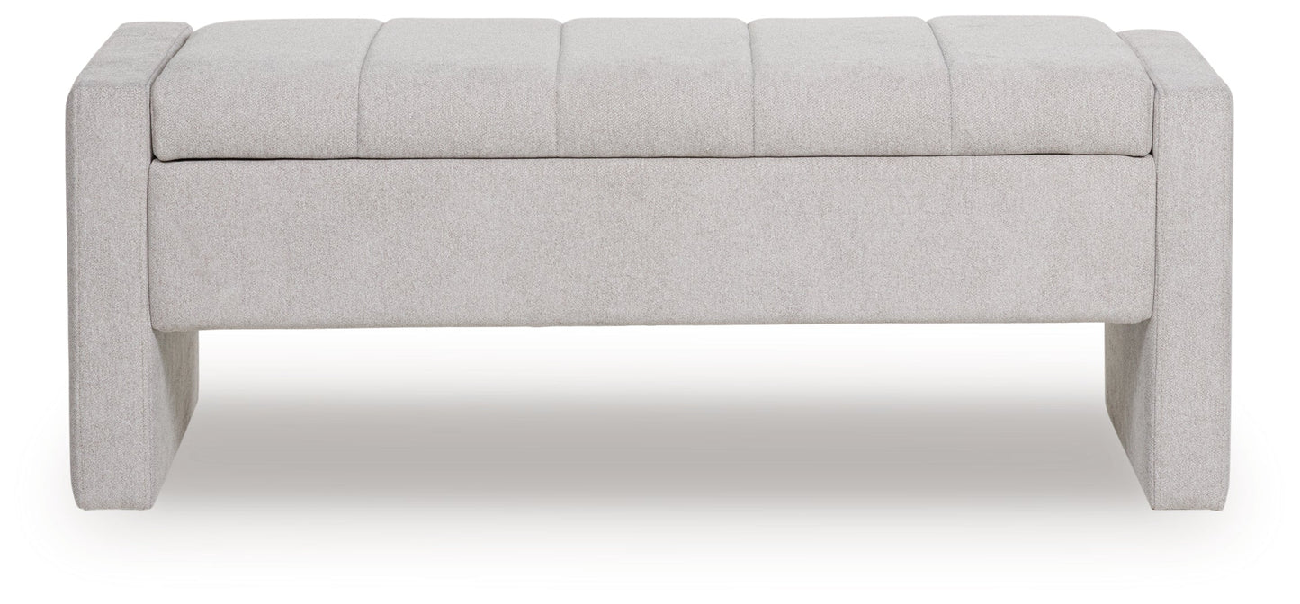 Akselman Gray Storage Bench- Viva Furn