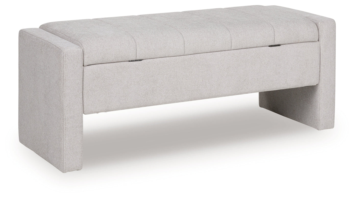 Akselman Gray Storage Bench- Viva Furn