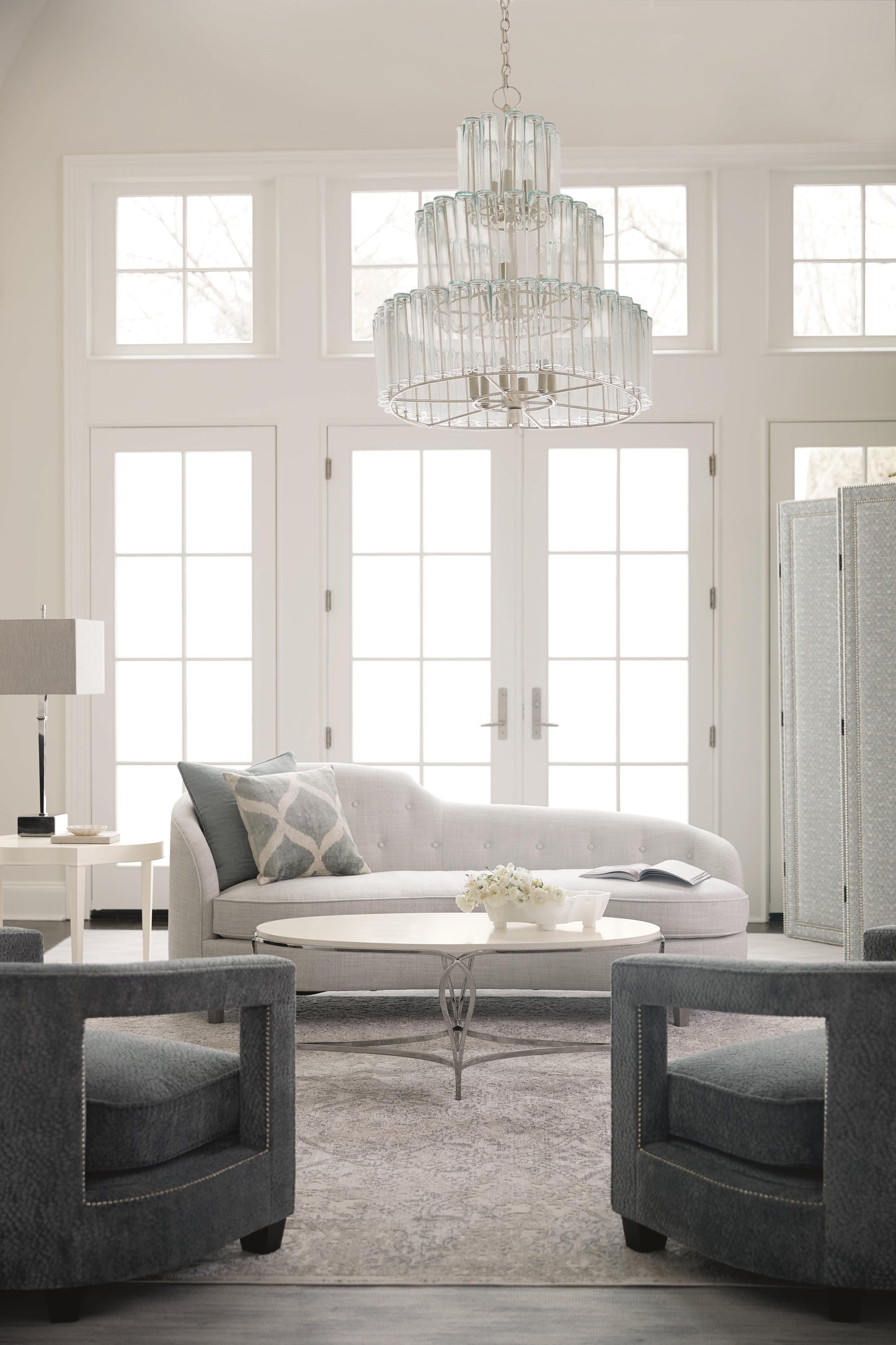Alana Grey Fabric Chair - Ornate Home