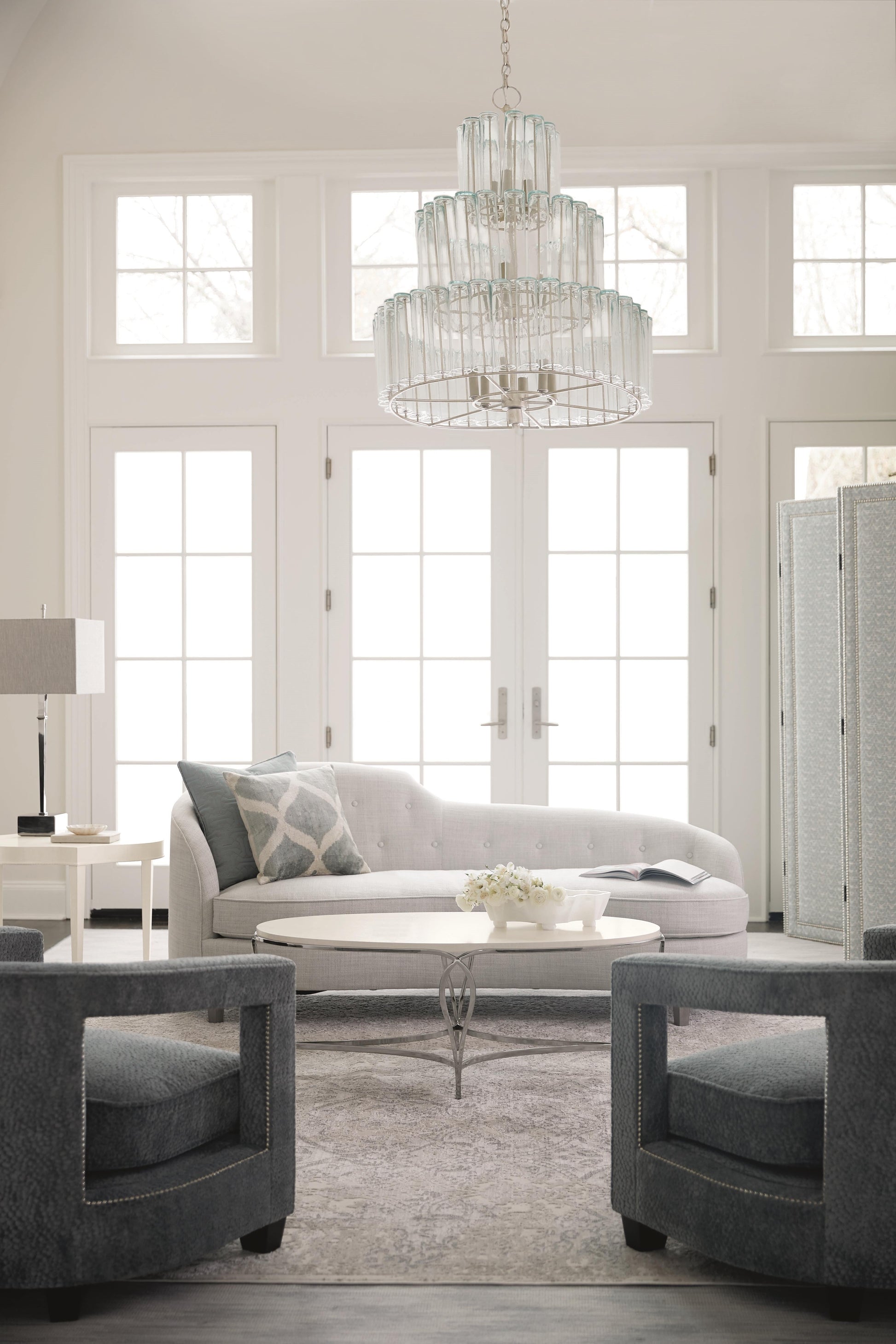 Alana Grey Fabric Chair - Ornate Home