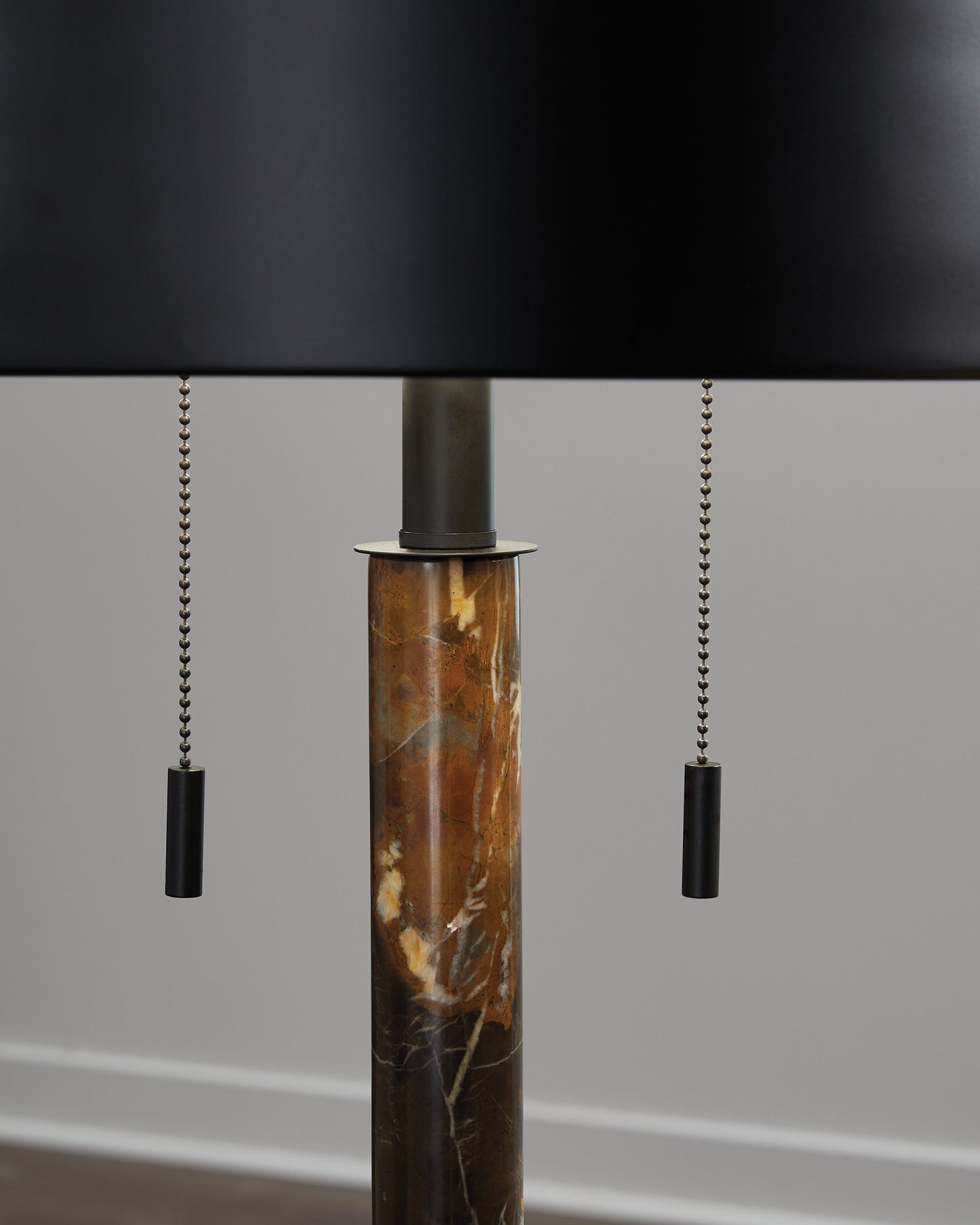 Alanbert Brown/Black Table Lamp- Viva Furn