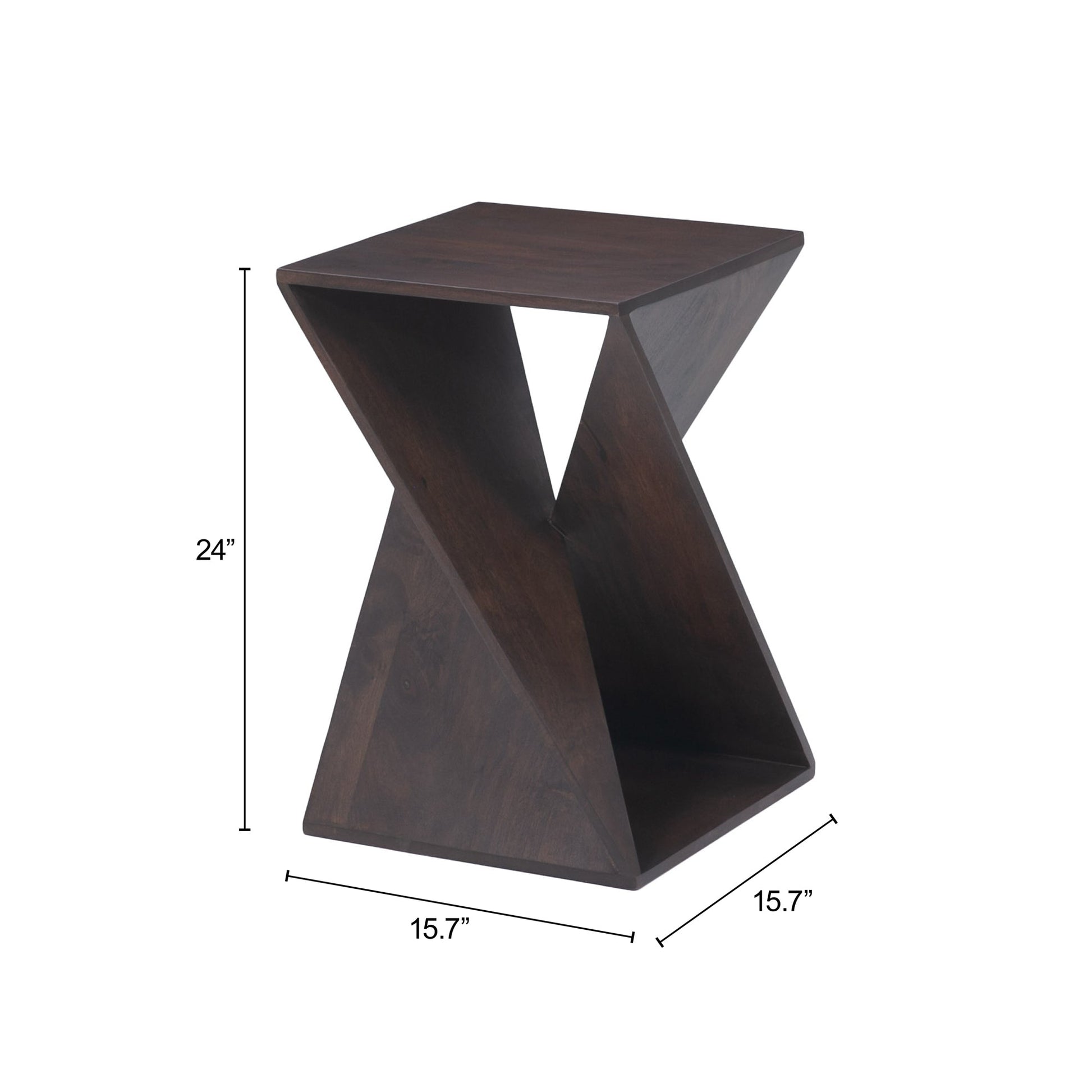 Alba Walnut Accent Table - Ornate Home