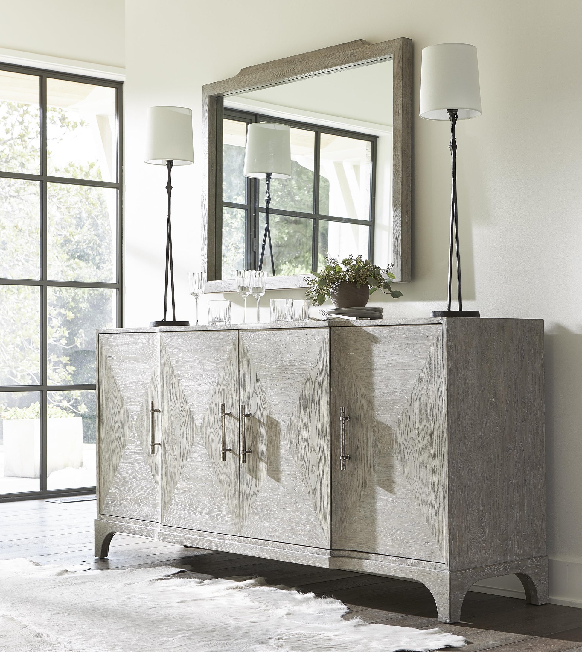 Albion Pewter Mirror - Ornate Home