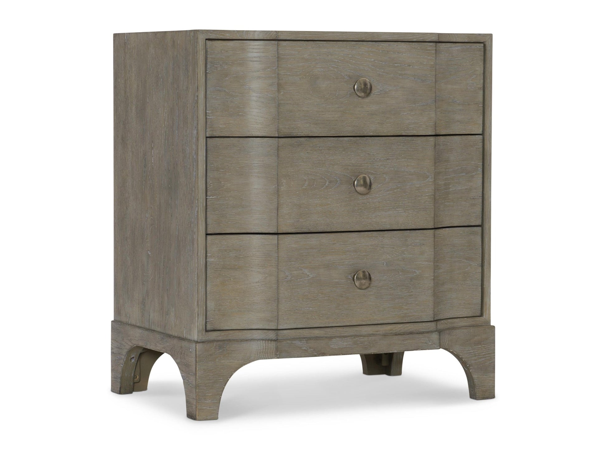 Albion Pewter Nightstand (26.5" W) - Ornate Home