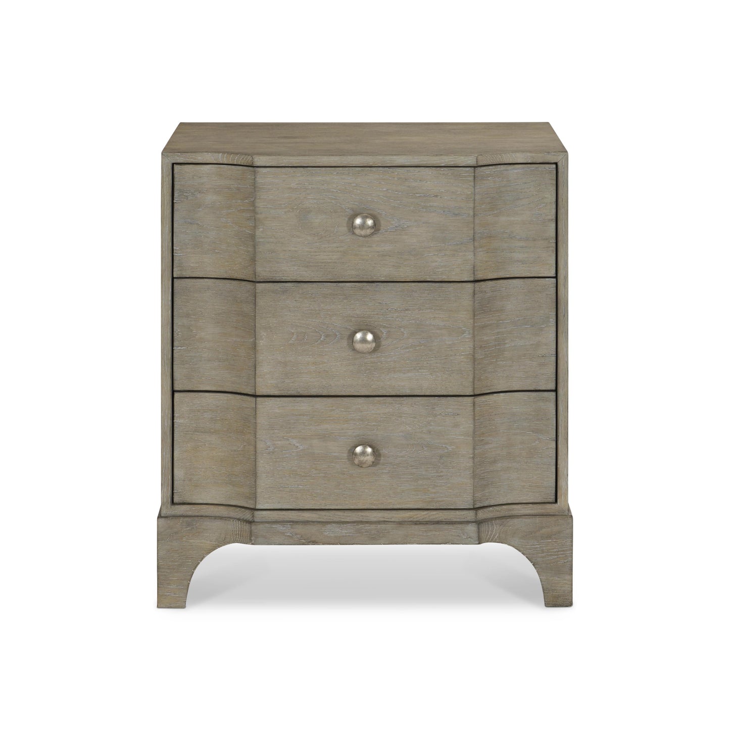 Albion Pewter Nightstand (26.5" W) - Ornate Home