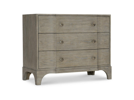 Albion Pewter Nightstand (36.5" W) - Ornate Home