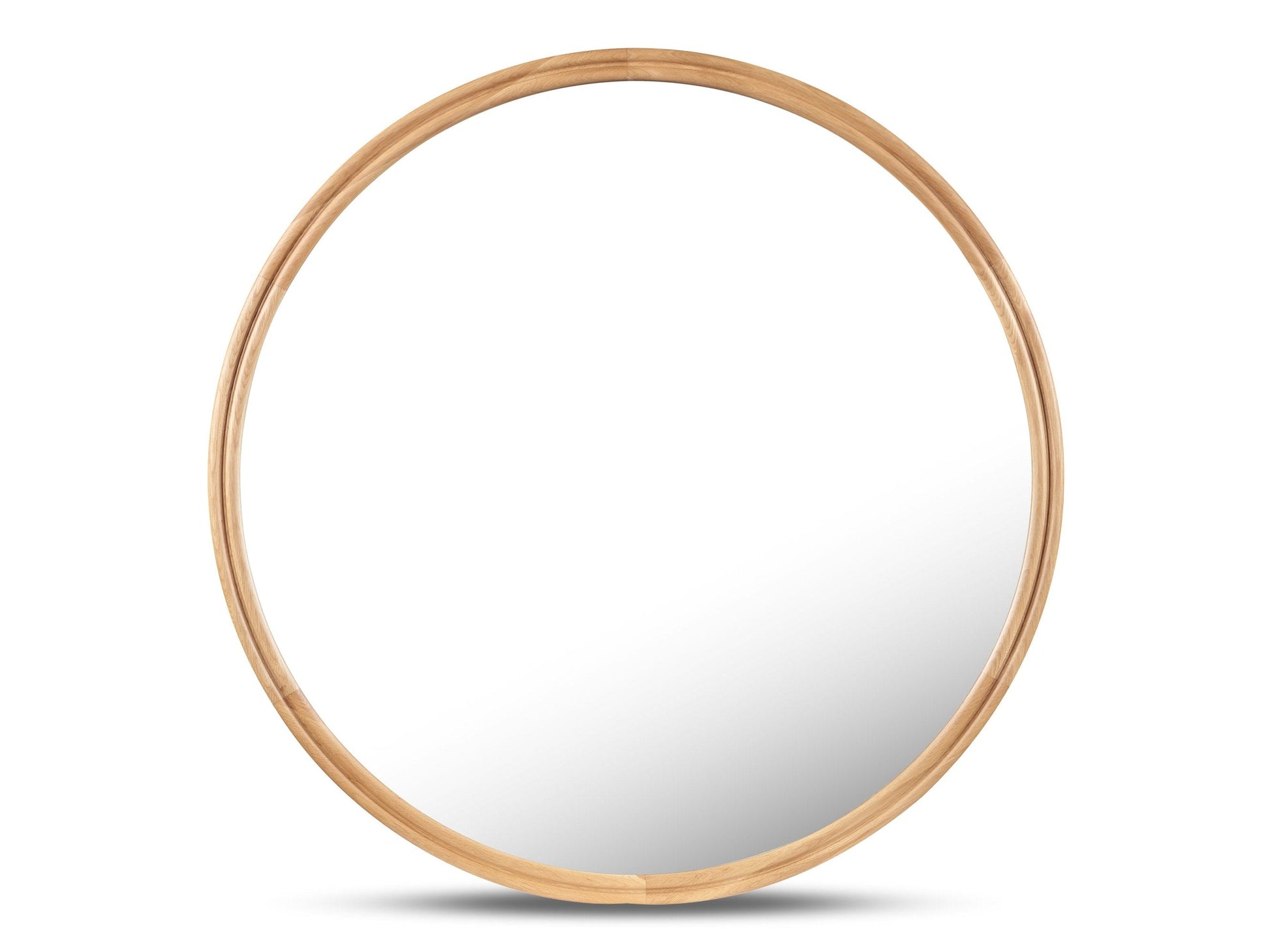 Alcott Oak Round Small Mirror - Ornate Home
