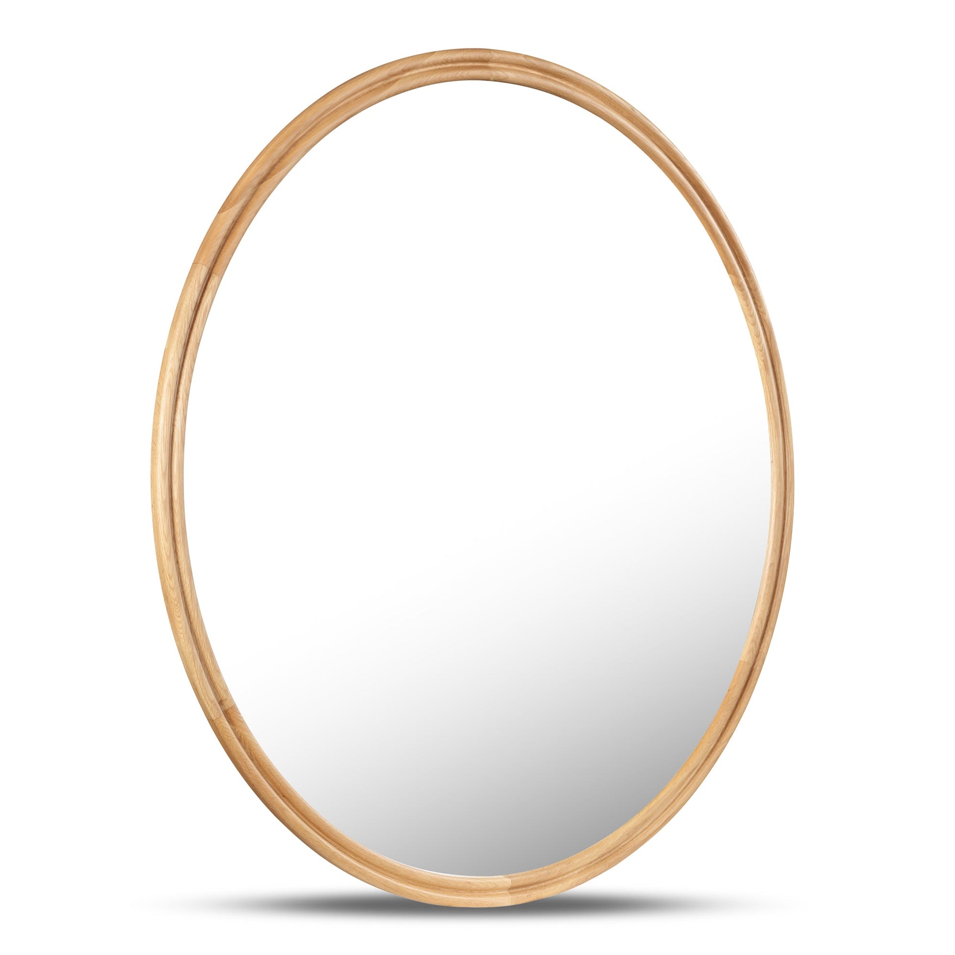 Alcott Oak Round Small Mirror - Ornate Home