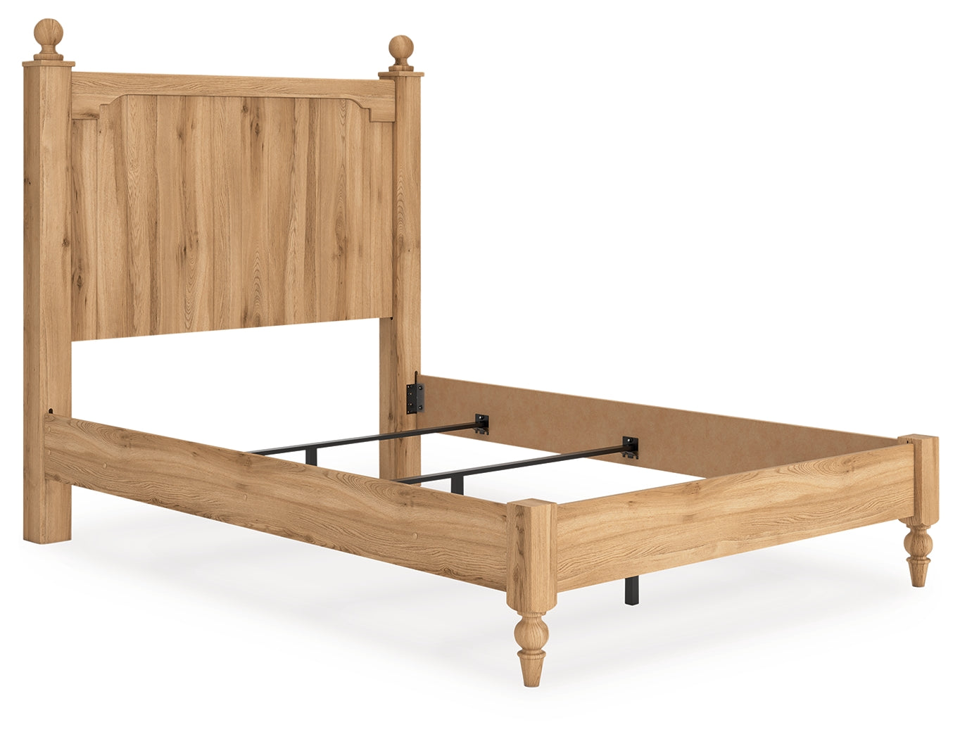 Aleaport Warm Brown Full Panel Bed- Viva Furn