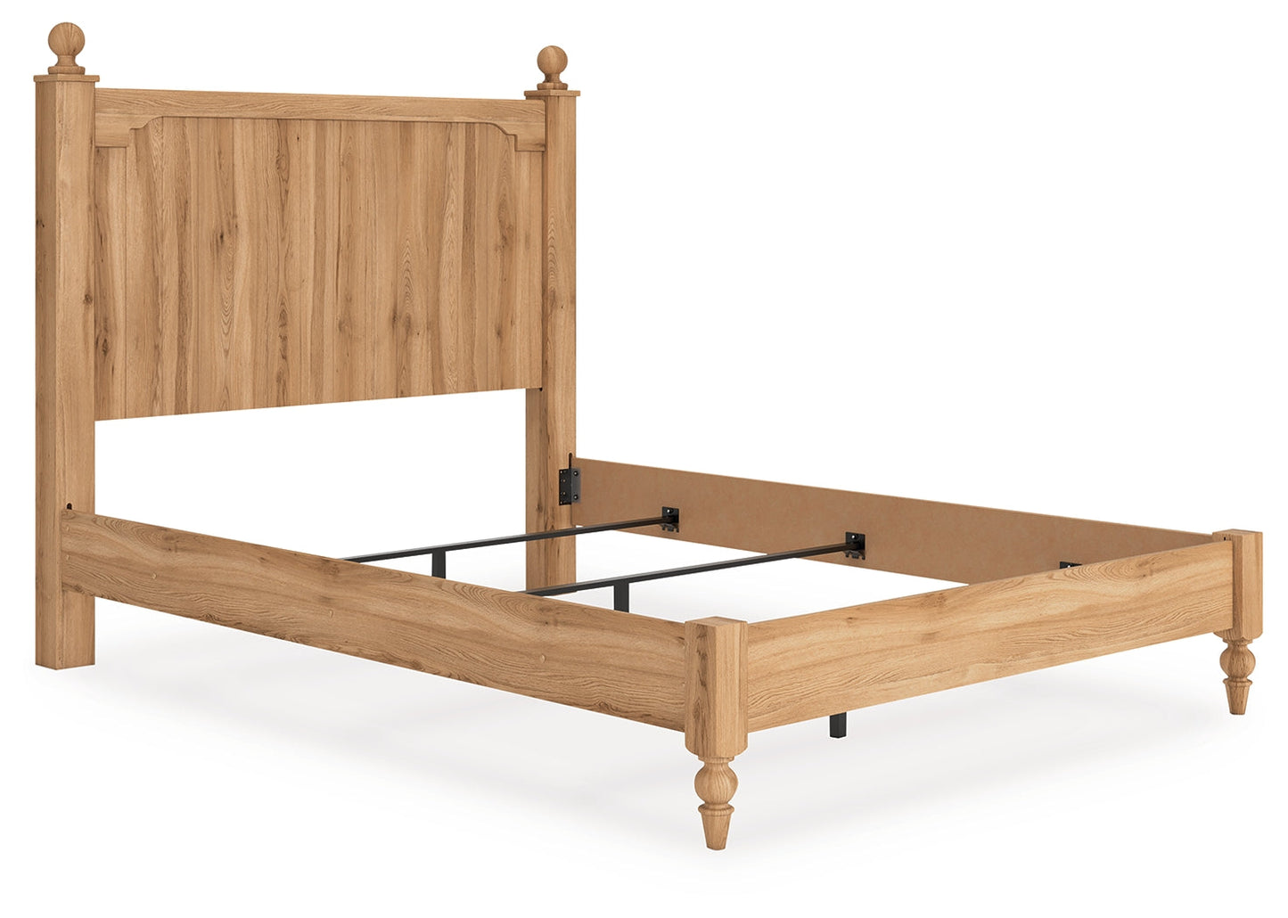 Aleaport Warm Brown Queen Panel Bed- Viva Furn
