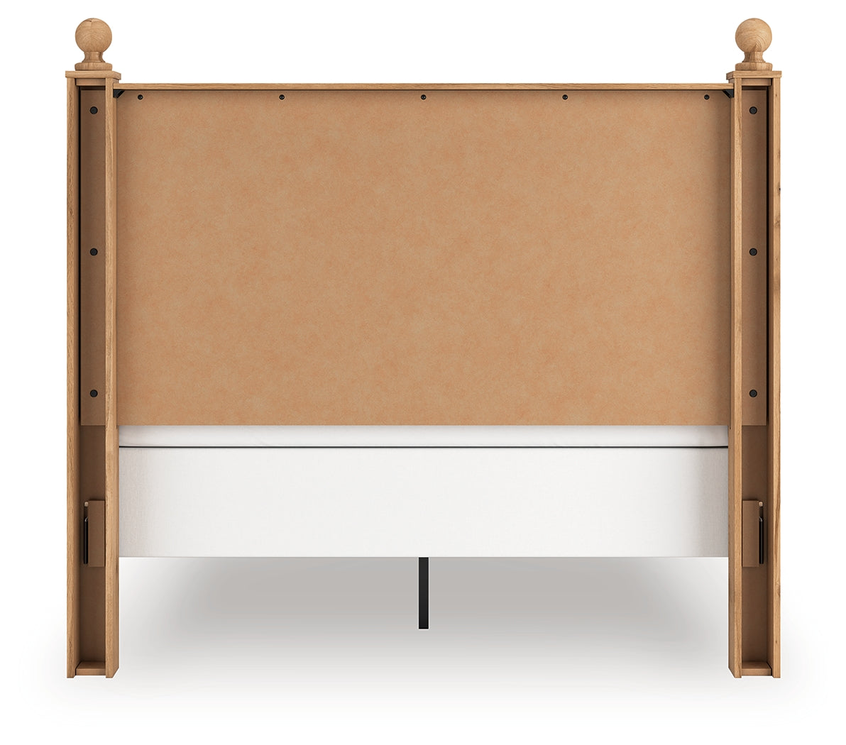 Aleaport Warm Brown Queen Panel Bed- Viva Furn