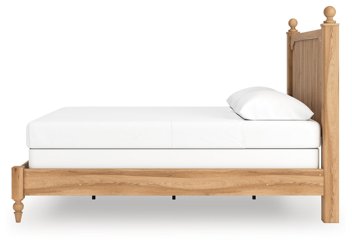 Aleaport Warm Brown Queen Panel Bed- Viva Furn