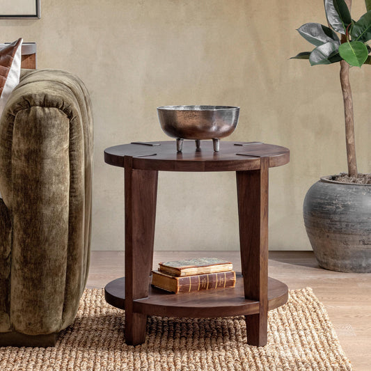 Alenna Tundra Brown End Table - Ornate Home