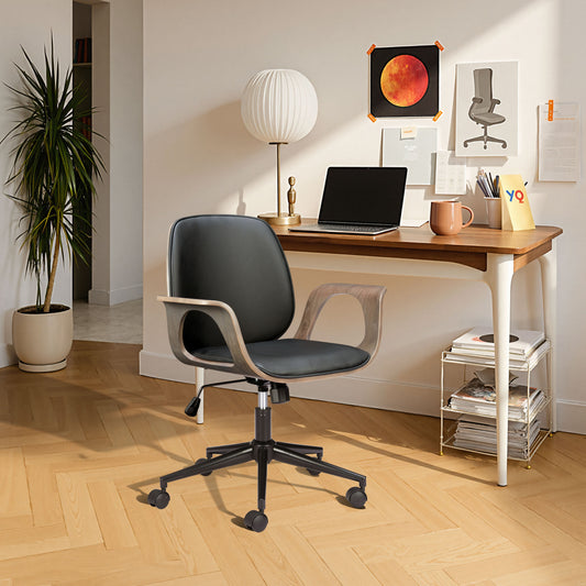 Ali Black Office Chair - Ornate Home