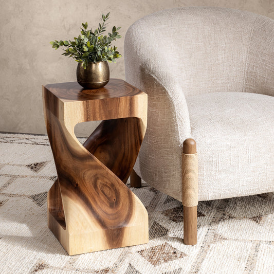 Alia Natural Accent Table - Ornate Home