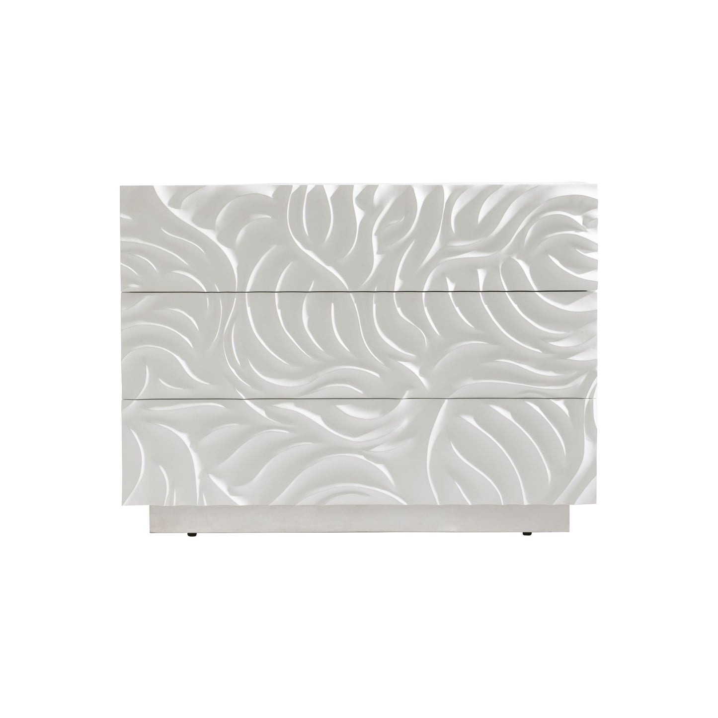Alia White Plaster Nightstand - Ornate Home