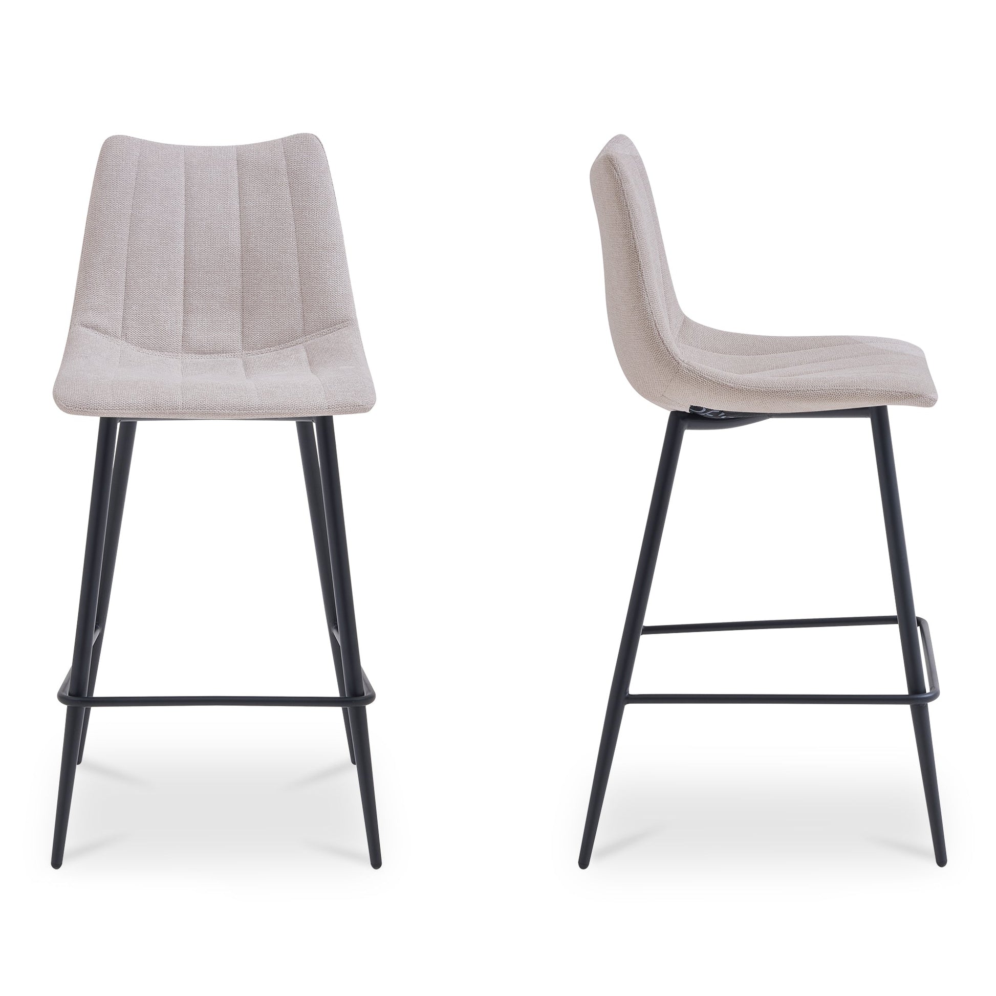 Alibi Beige Bar Stool (Set of 2) - Ornate Home