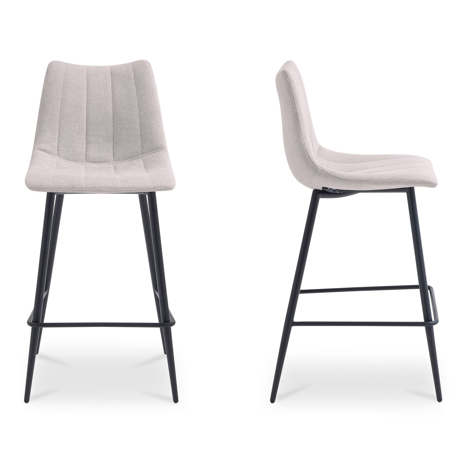 Alibi Beige Counter Stool (Set of 2) - Ornate Home
