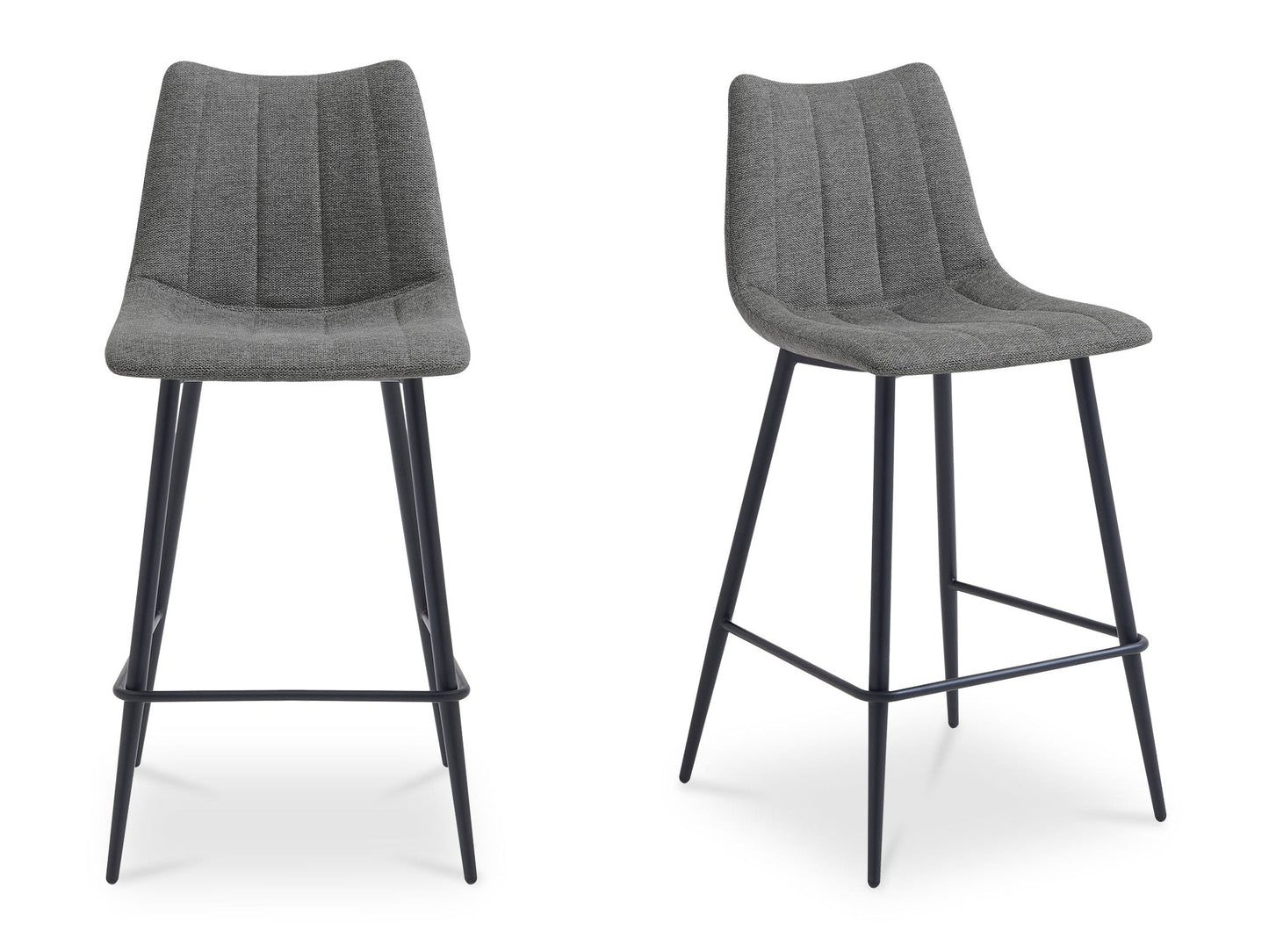 Alibi Dark Grey Counter Stool (Set of 2) - Ornate Home