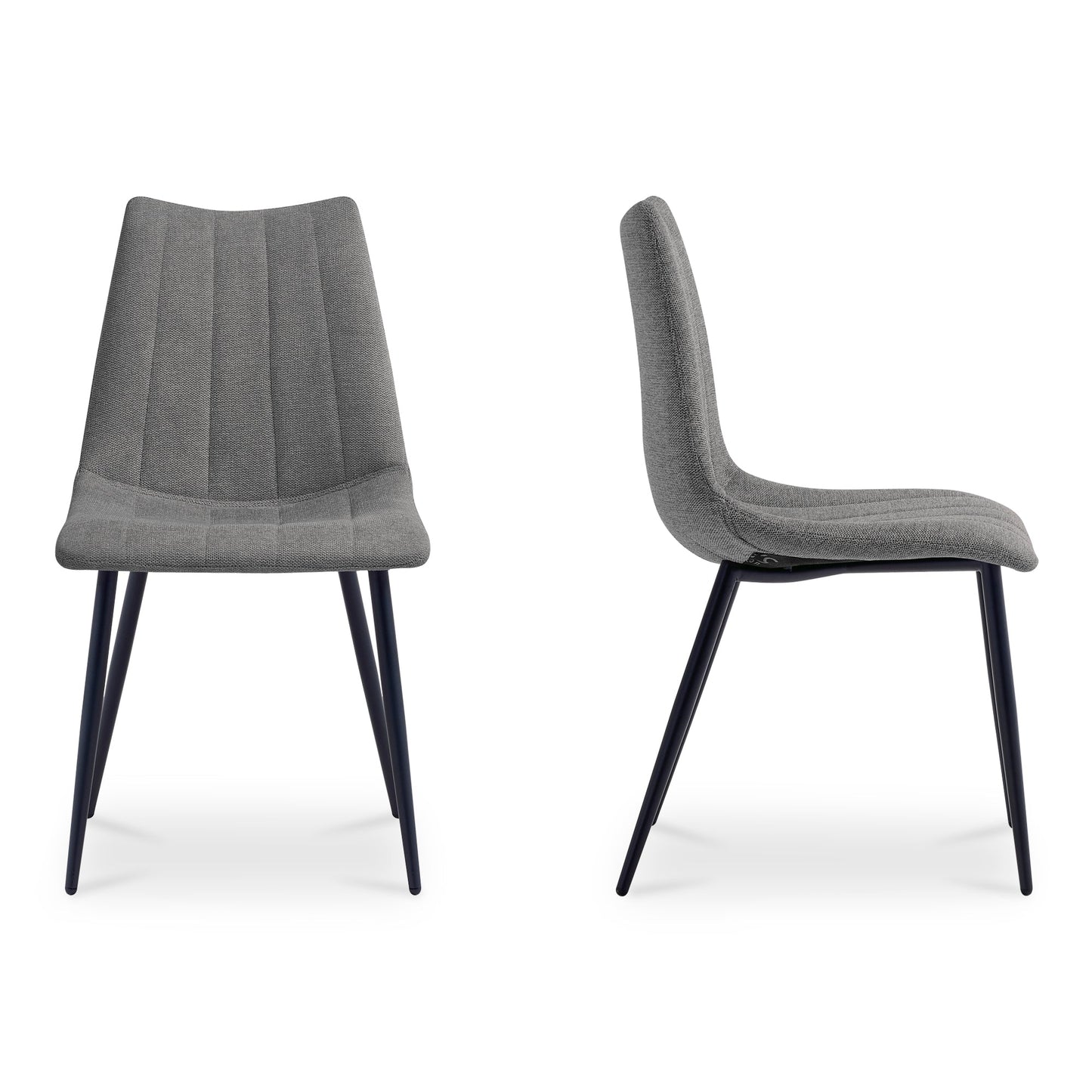 Alibi Dark Grey Dining Chair (Set of 2) - Ornate Home