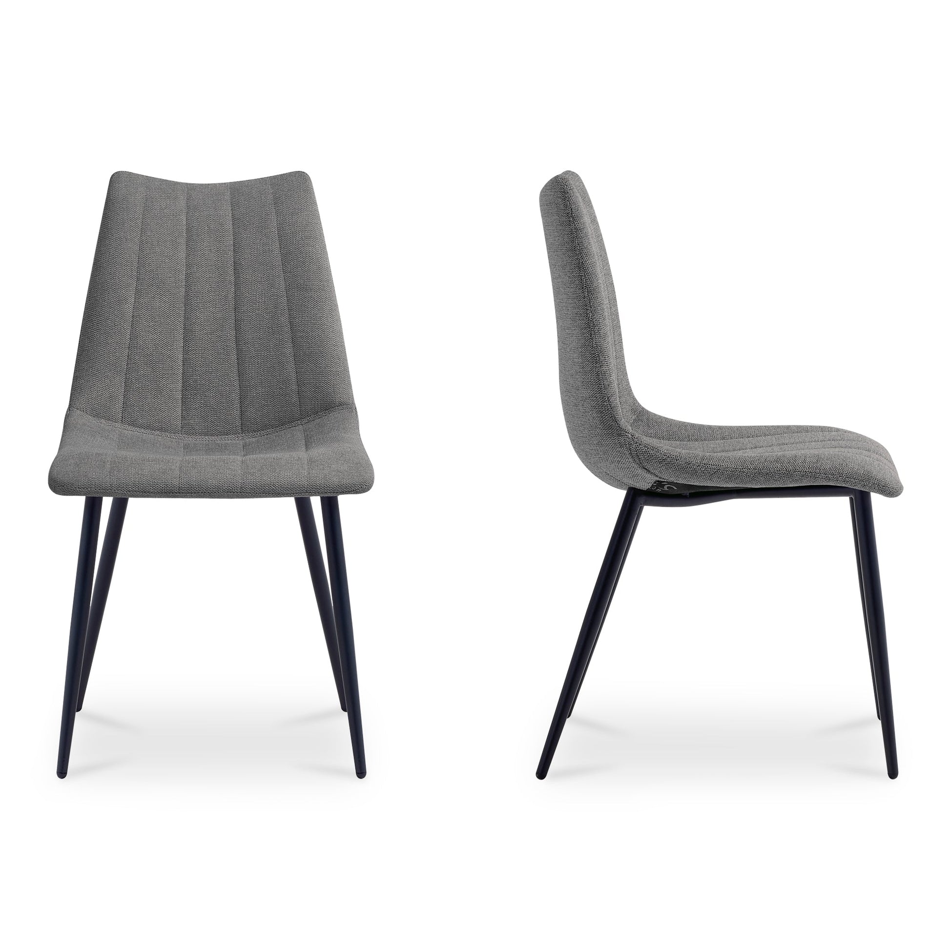 Alibi Dark Grey Dining Chair (Set of 2) - Ornate Home