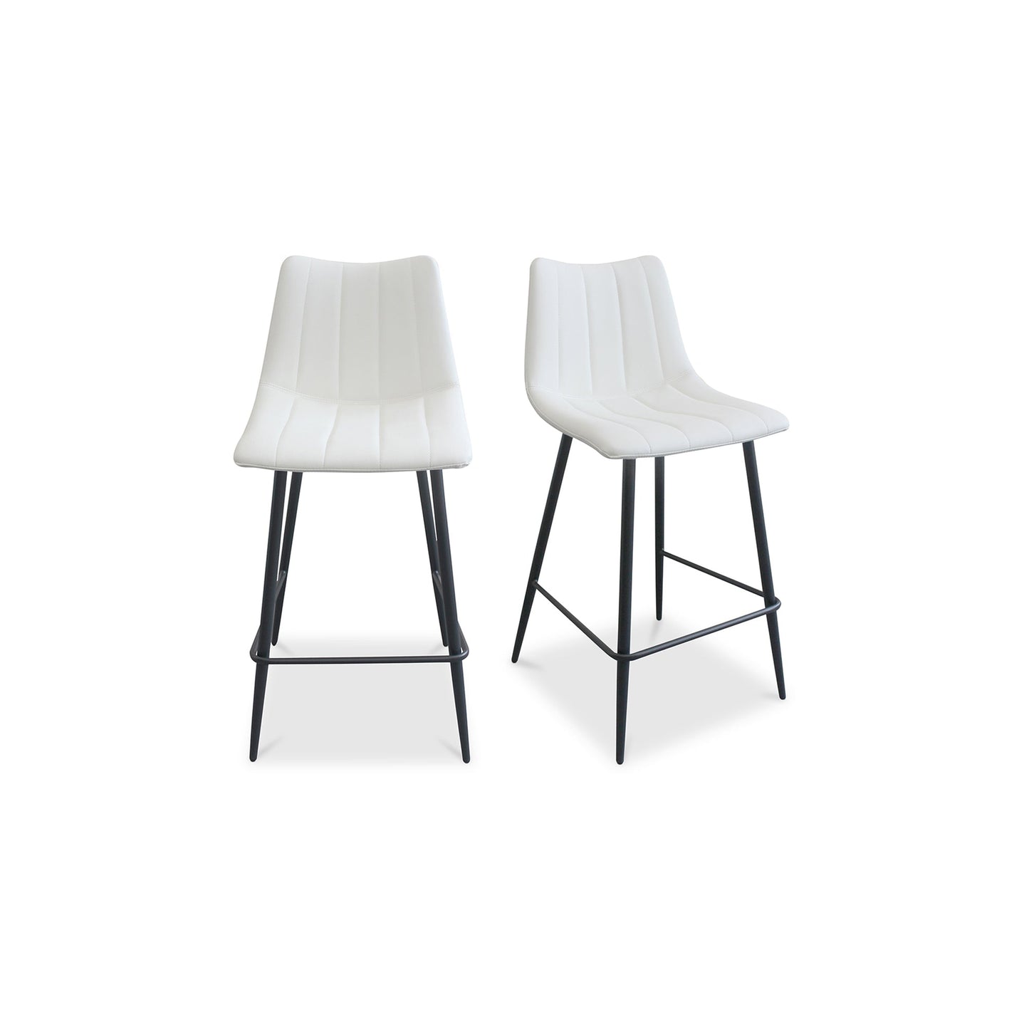 Alibi Ivory Counter Stool (Set of 2) - Ornate Home