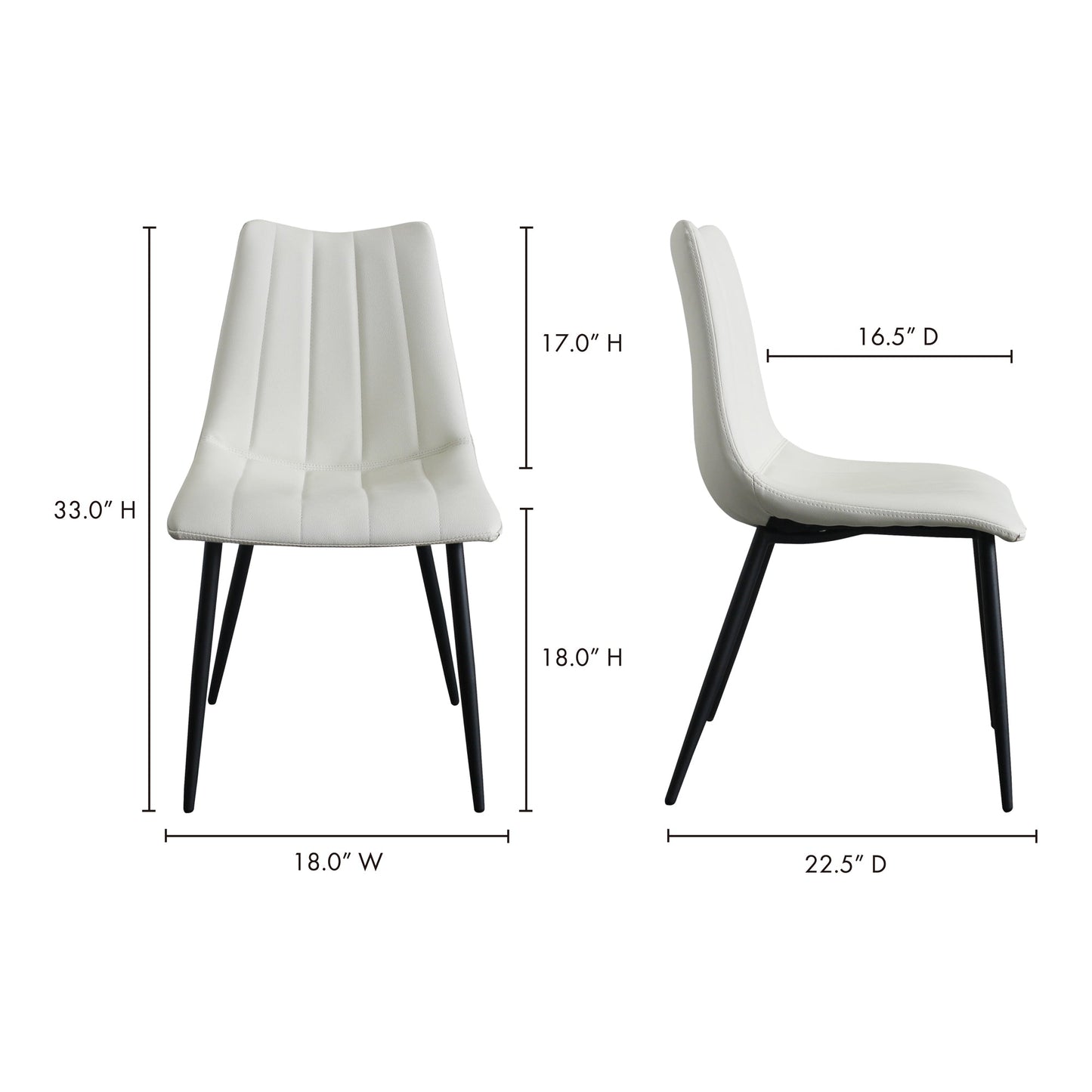 Alibi Ivory Dining Chair (Set of 2) - Ornate Home