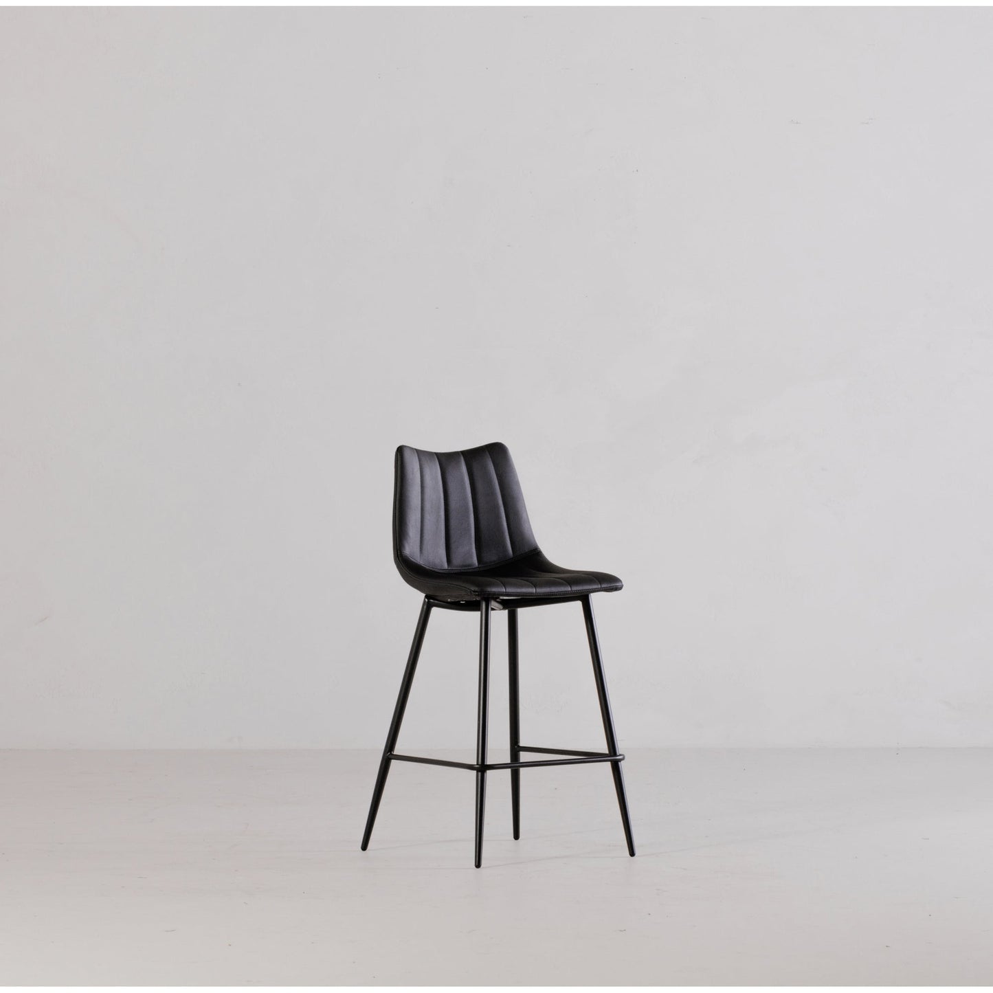 Alibi Matte Black Barstool (Set of 2) - Ornate Home