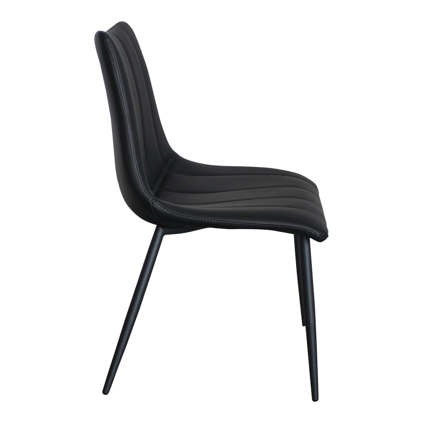 Alibi Matte Black Dining Chair (Set of 2) - Ornate Home