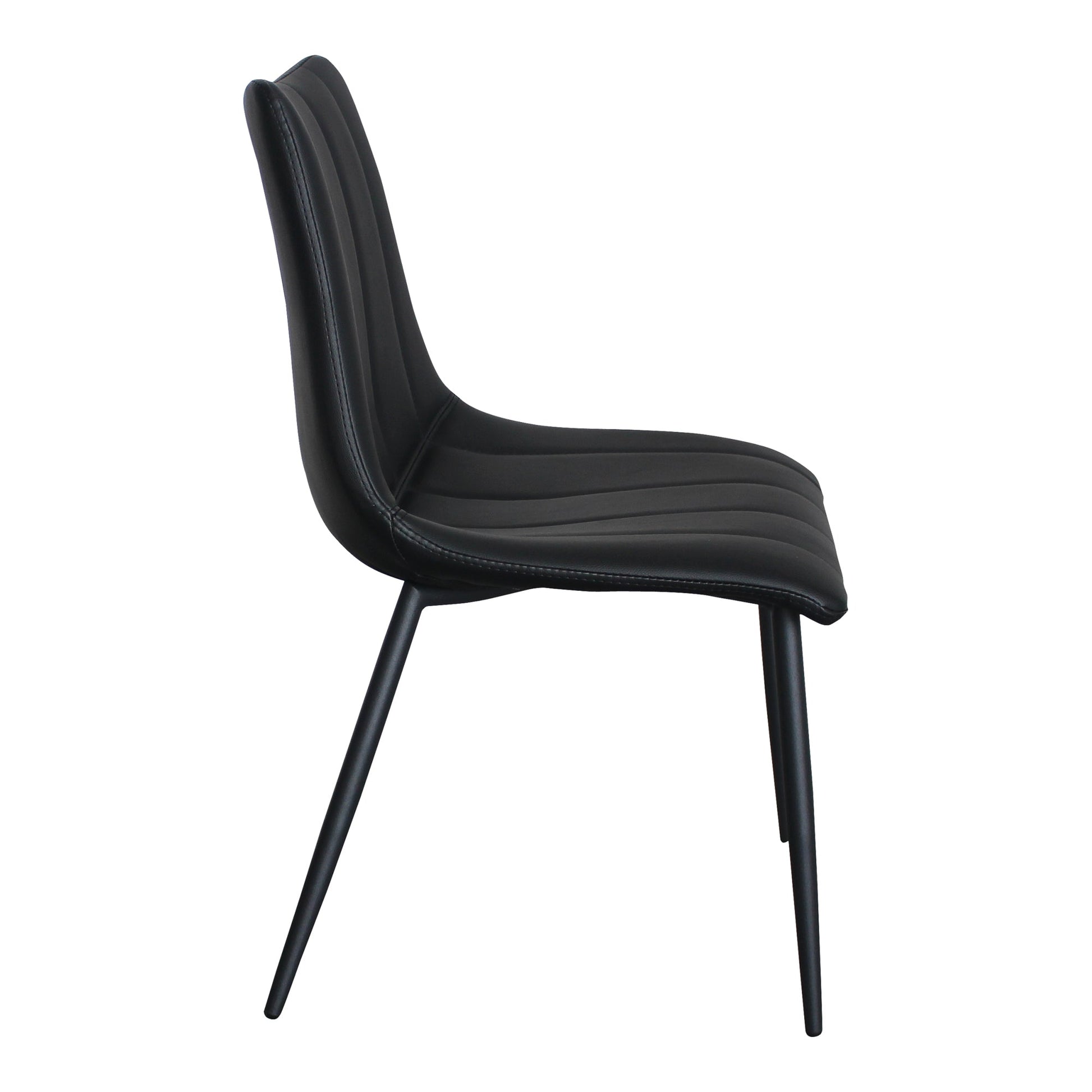 Alibi Matte Black Dining Chair (Set of 2) - Ornate Home