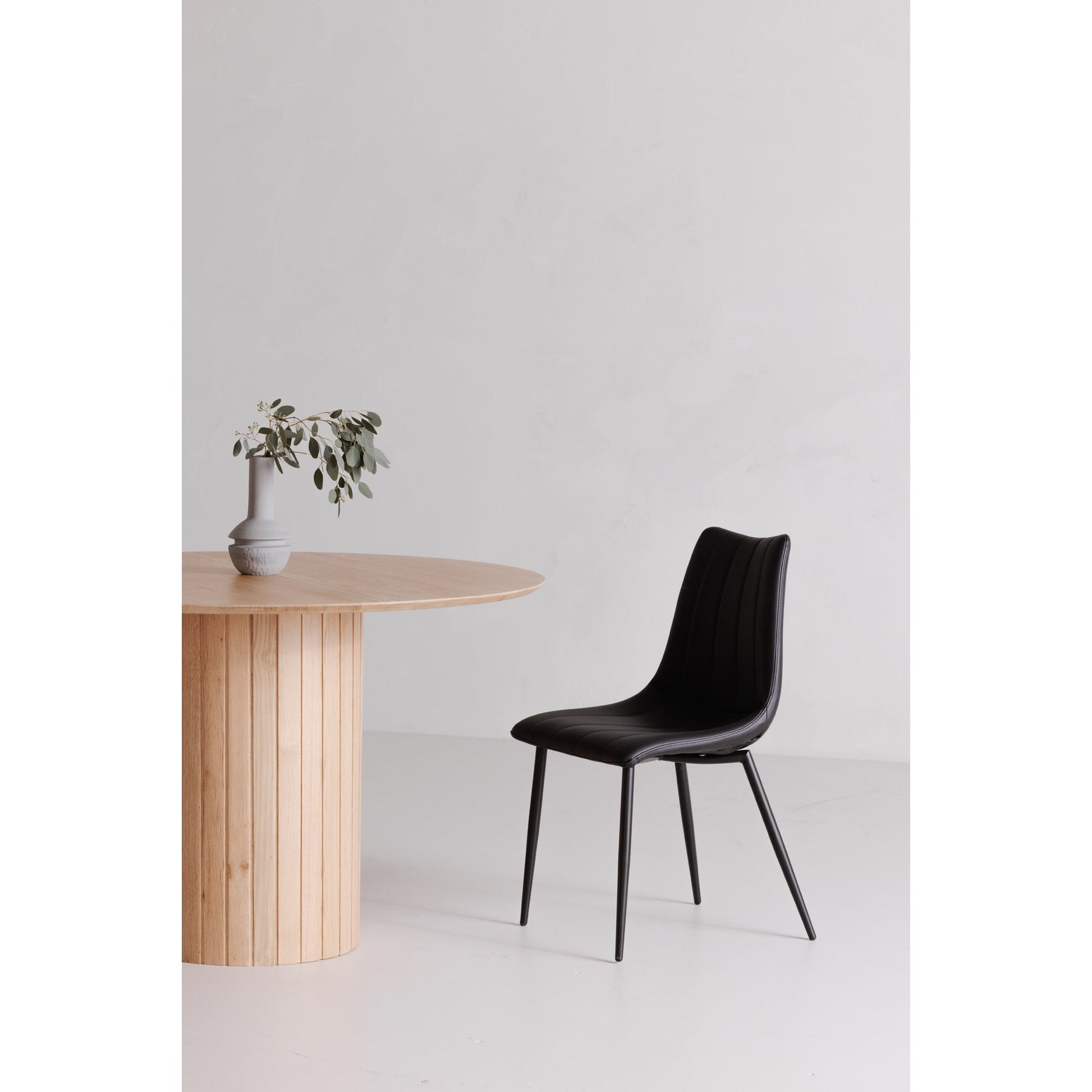 Alibi Matte Black Dining Chair (Set of 2) - Ornate Home