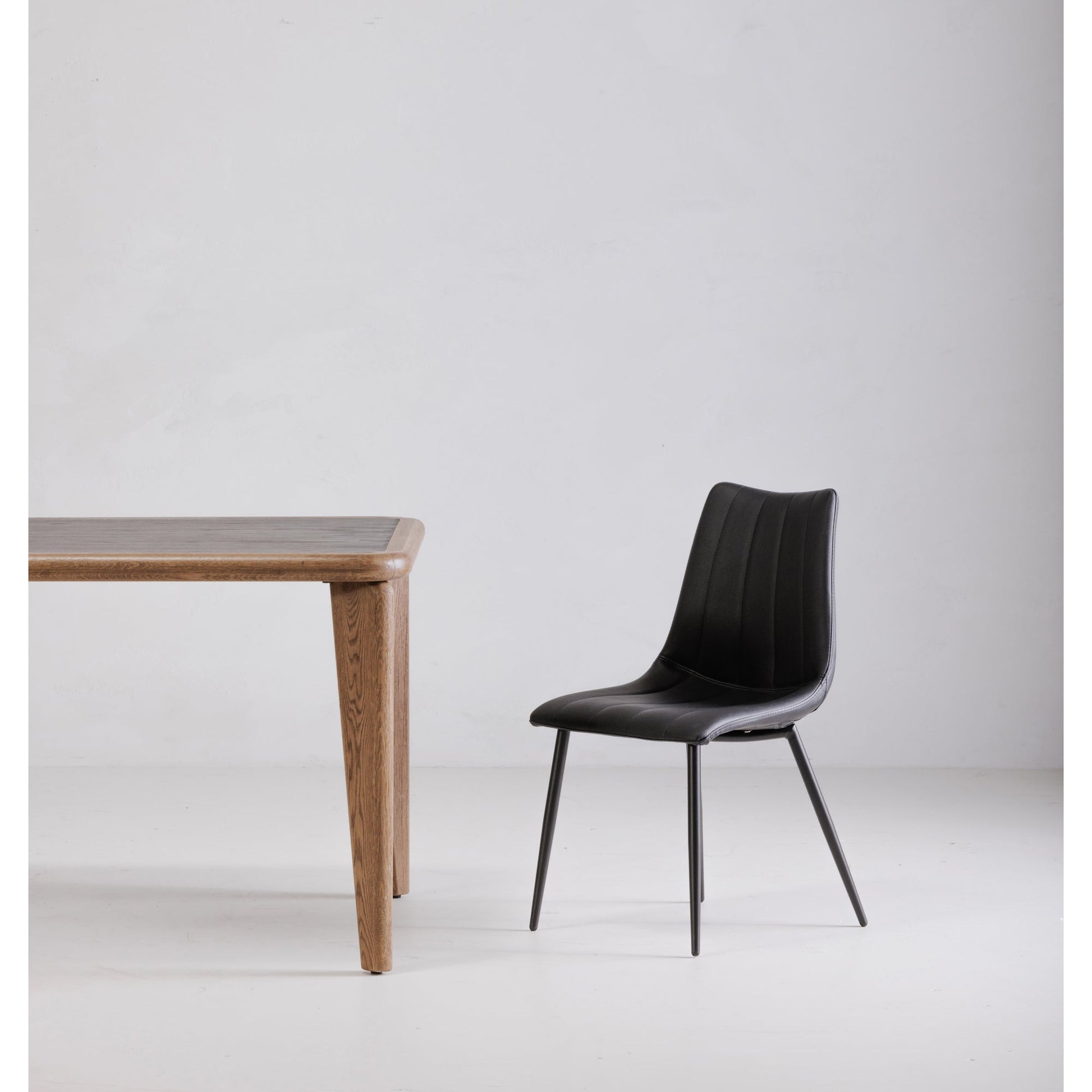 Alibi Matte Black Dining Chair (Set of 2) - Ornate Home