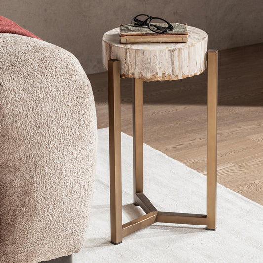 Alliza Natural Medium Accent Table - Ornate Home