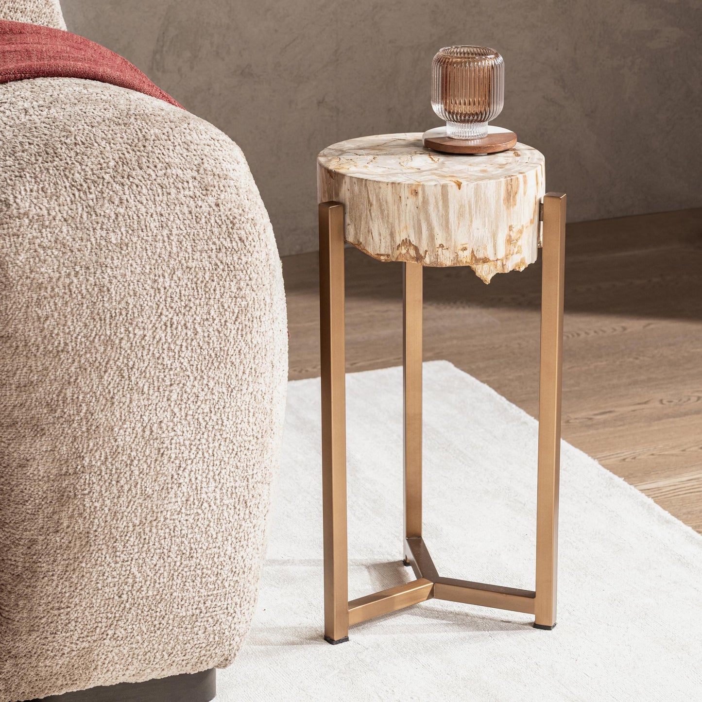 Alliza Natural Small Accent Table - Ornate Home