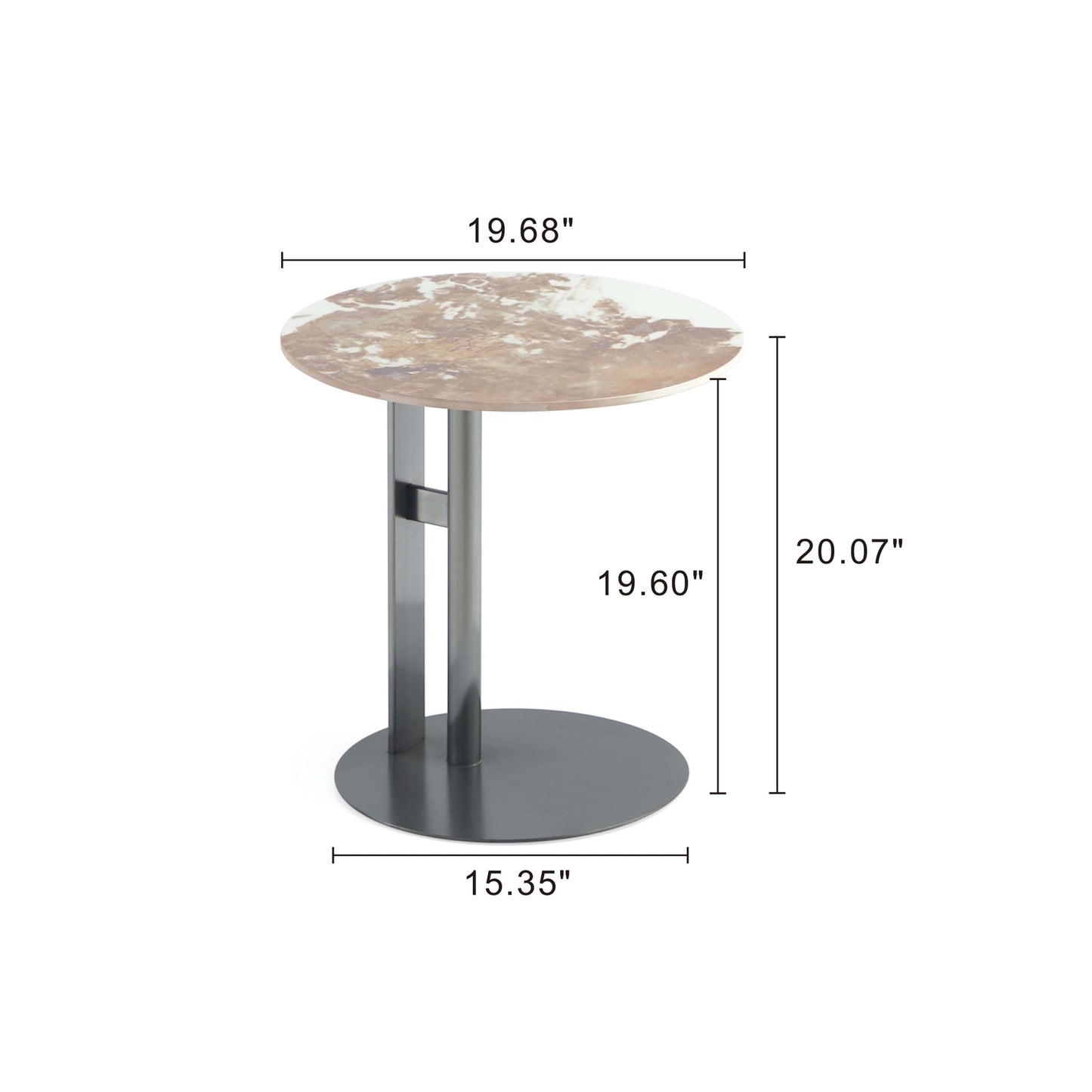 Alondra Coffee Table and End Table in Black (set of 2) - Ornate Home