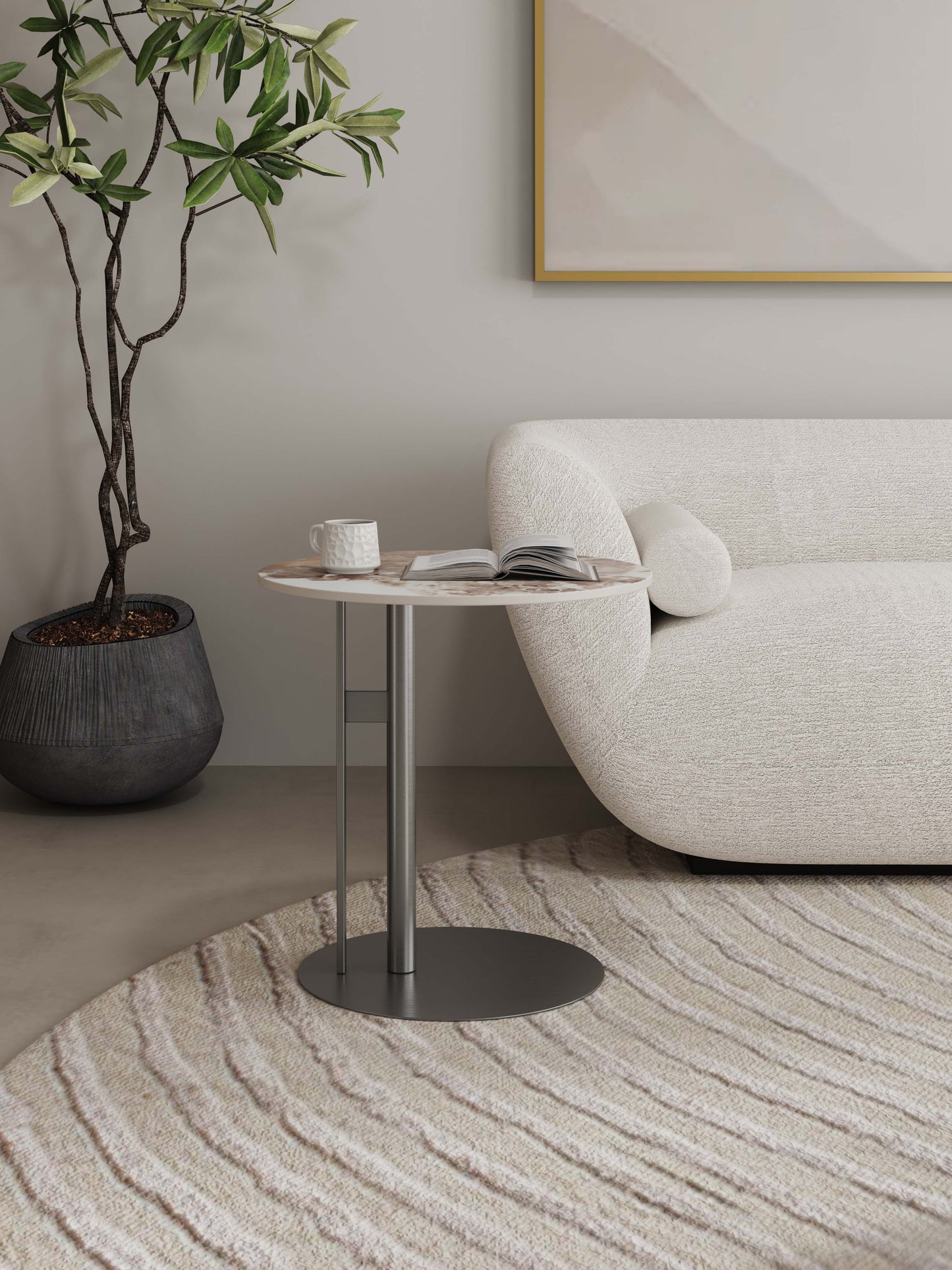 Alondra End Table in Black - Ornate Home