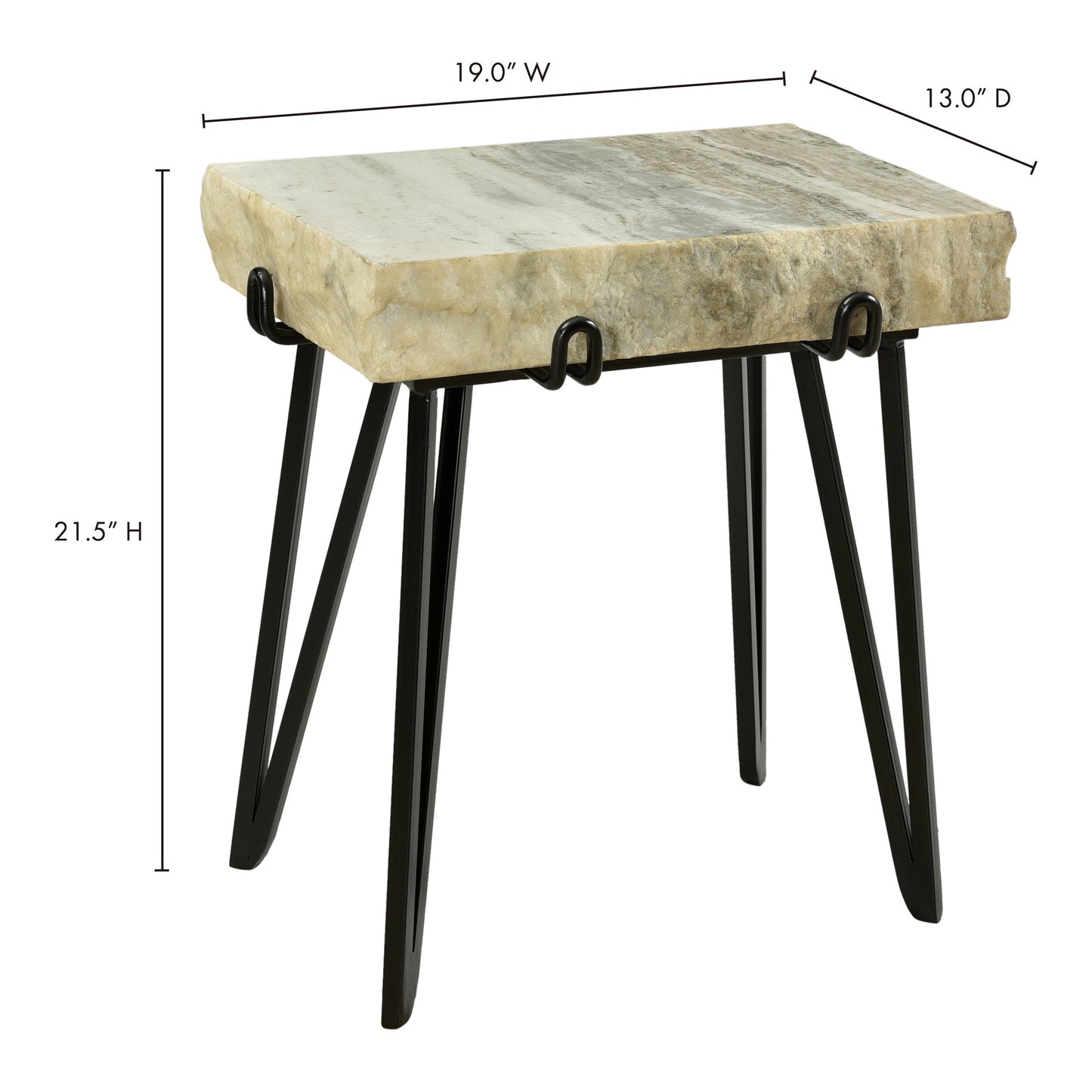 Alpert Light Brown Accent Table - Ornate Home