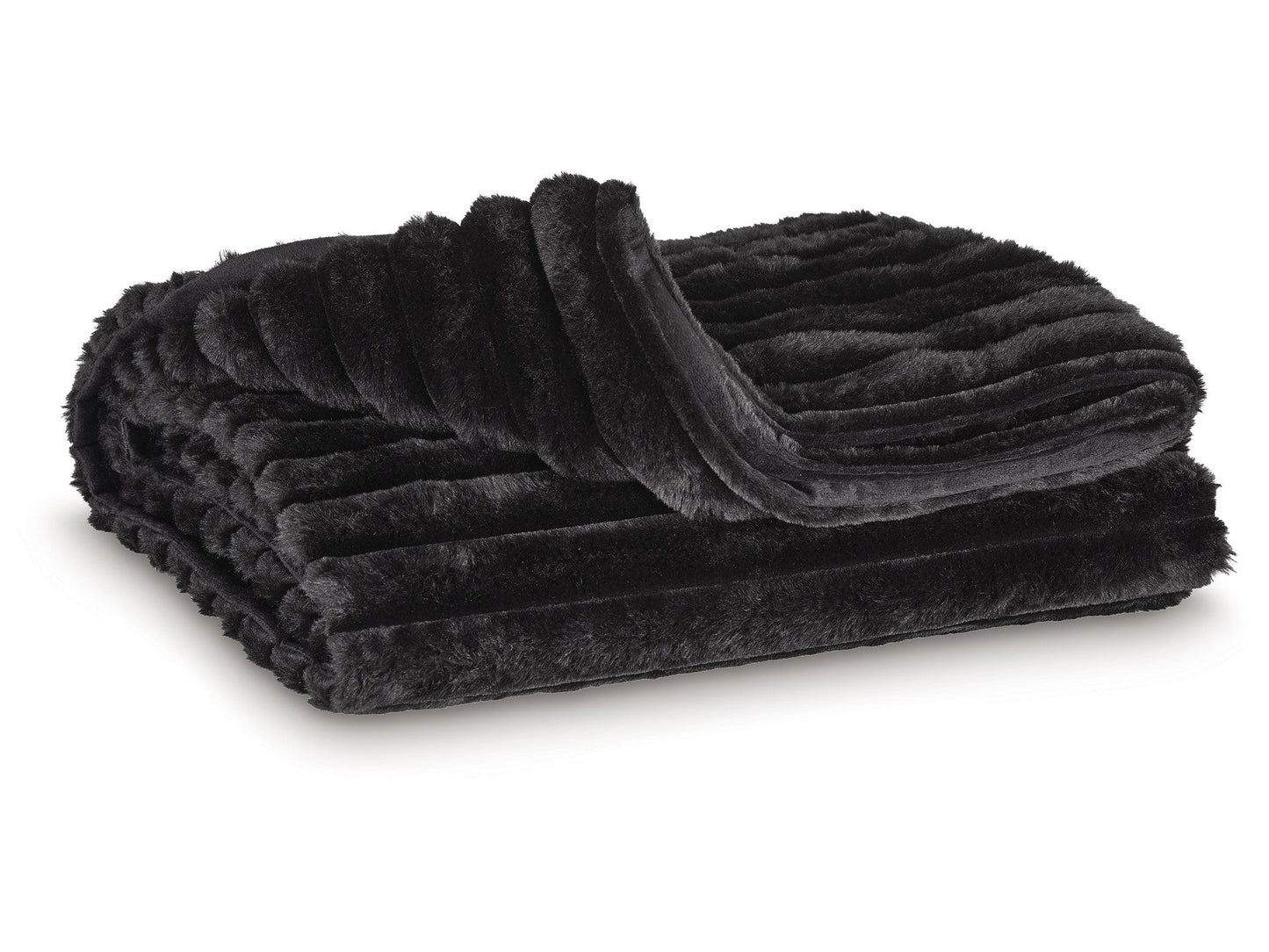 Alsonwell Black Throw (Lightweight Plush)- Viva Furn