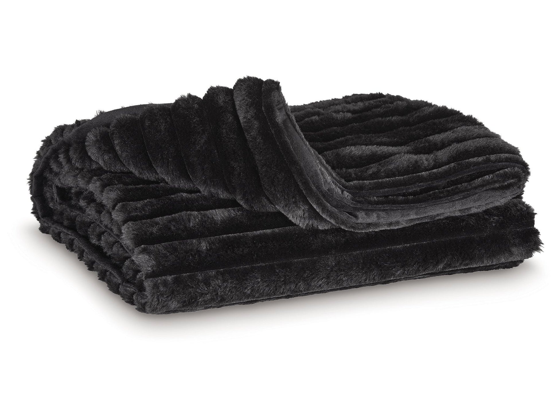 Alsonwell Black Throw (Lightweight Plush)- Viva Furn